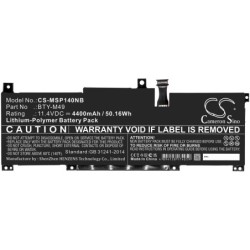 Batterie pour MSI Summit E14 (4400 mAh/50.16 Wh, 11.4 V)