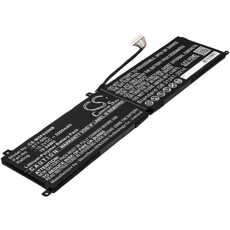 Batterie pour MSI P65 (5200 mAh/79.04 Wh, 15.2 V)