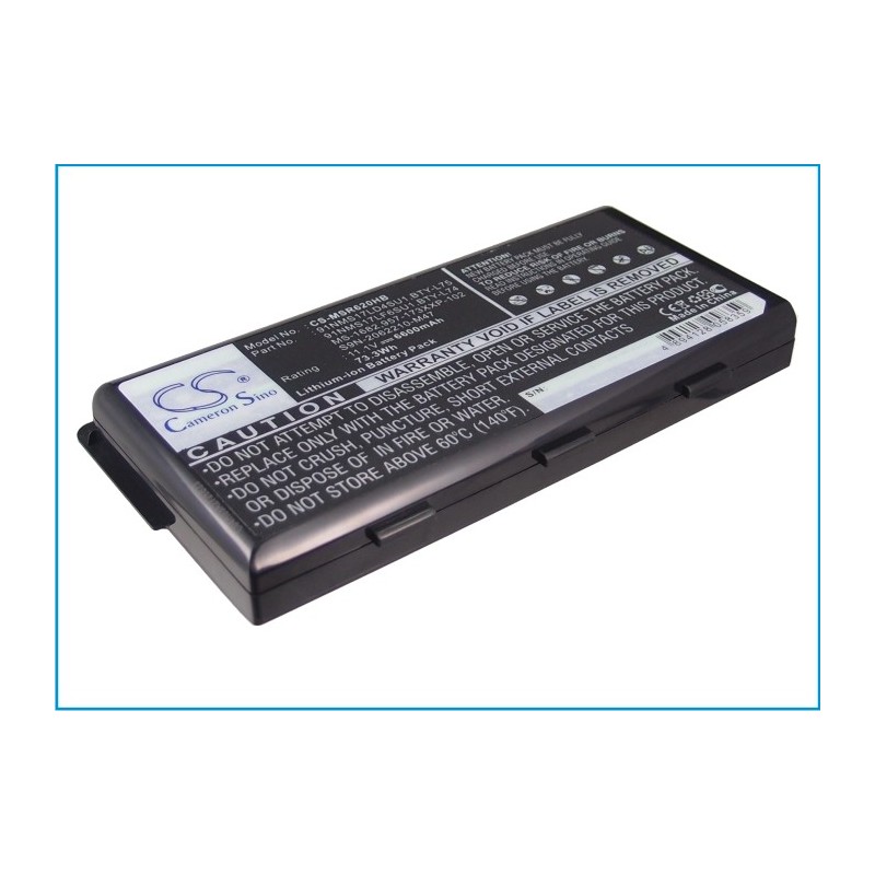 Batterie pour MSI CR610 C61M32-HDSB (6600 mAh/73.26 Wh, 11.1 V)