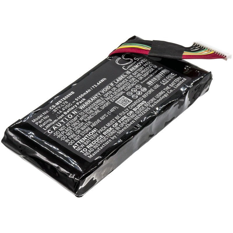 Batterie pour MSI GT75Titan8RG (5100 mAh/73.44 Wh, 14.4 V)
