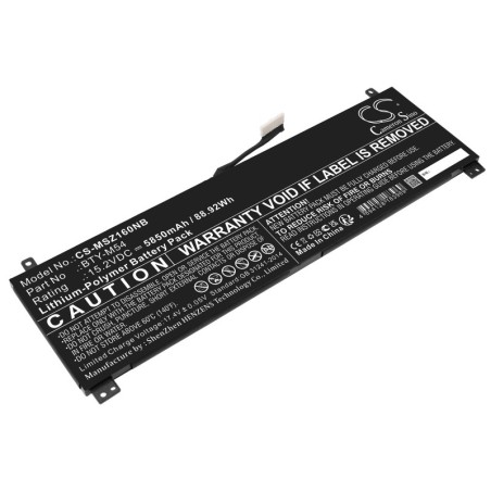 Batterie pour MSI Creator Z16 A11UE-059NEU (5850 mAh/88.92 Wh, 15.2 V)