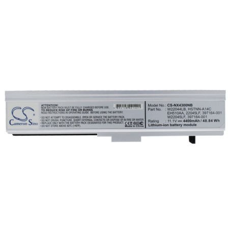 Batterie pour HP HSTNN-A14C (4400 mAh/48.84 Wh, 11.1 V)