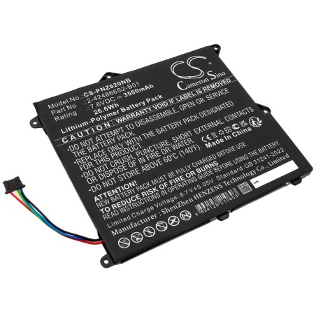 Batterie pour Panasonic CF-XZ6RD6VS (3500 mAh/26.6 Wh, 7.6 V)