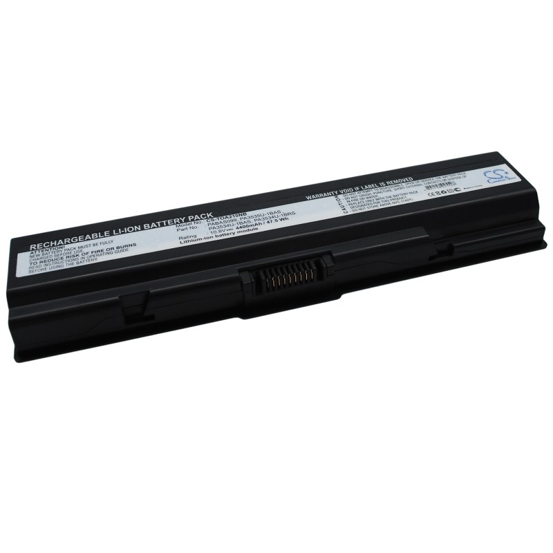 Batterie pour Toshiba Satellite A200 (4400 mAh/47.52 Wh, 10.8 V)